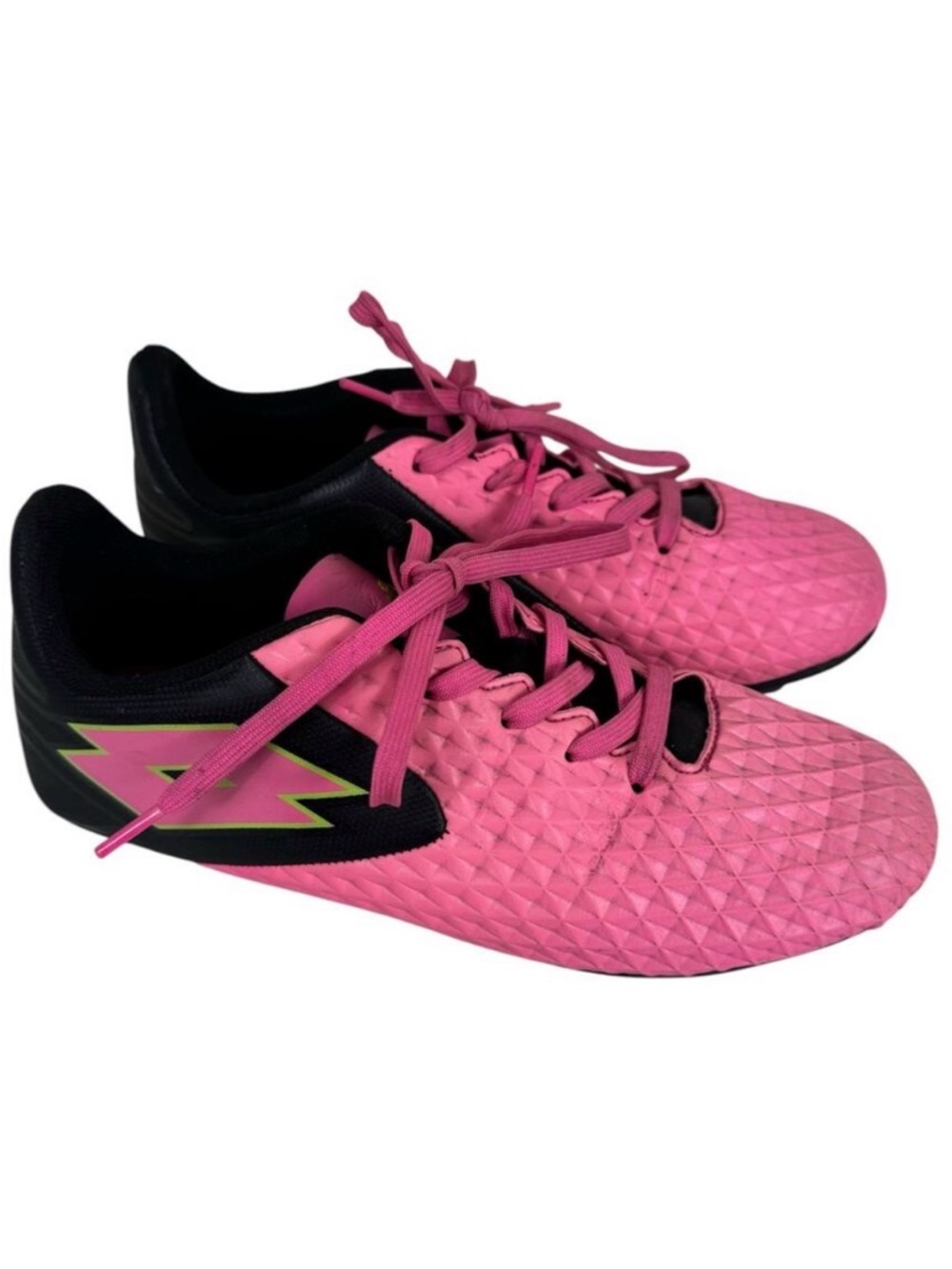 Lotto Pink Black Forza Elite Lace Up Lightweight Soccer Cleats Men's Size 5.5